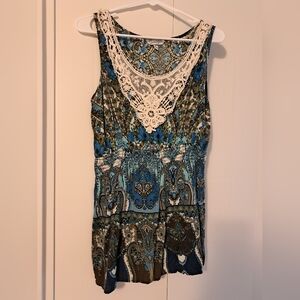 Multi-color Boho Tank Top